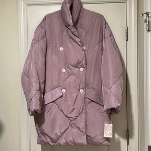 NEW Free People Women’s Ella Puffer Wisteria Dawn. Medium